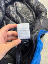 Moncler blue parke quilted shell gilet