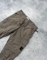 Stone island SS24 dove grey cuffed cargo trousers