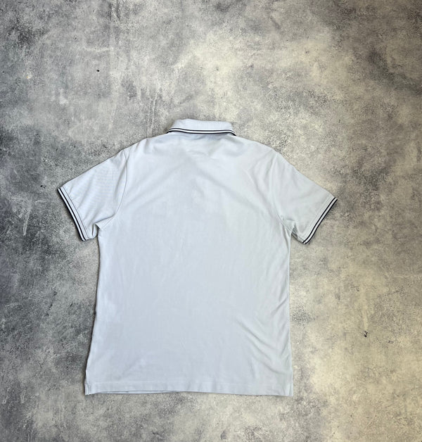 Stone island pale blue polo shirt
