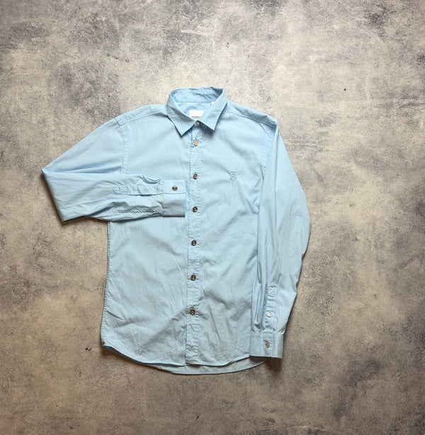 Burberry baby blue shirt