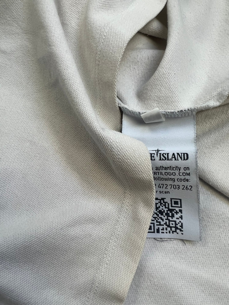 Stone island 2016 cream polo shirt