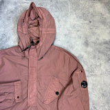 CP company flatt nylon pullover jacket with micro lens