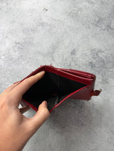 Gucci vintage GG red monogram wallet