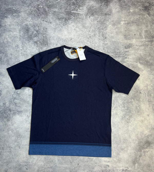 Stone island 2020 navy blue compass tee