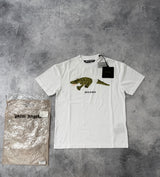 Palm angels white crocodile tee