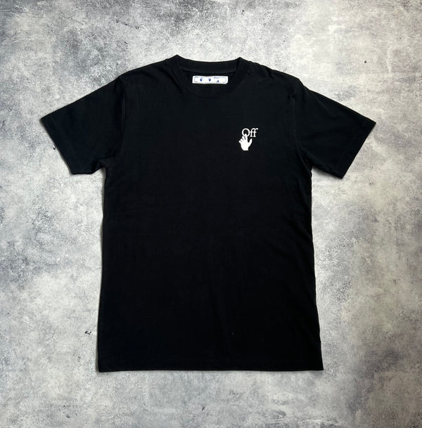 Off-white agreement black graphic tee