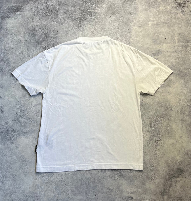 Palm angels white sun of a beach graphic tee