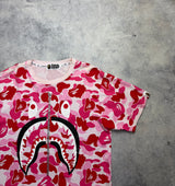 Bape pink camo tee