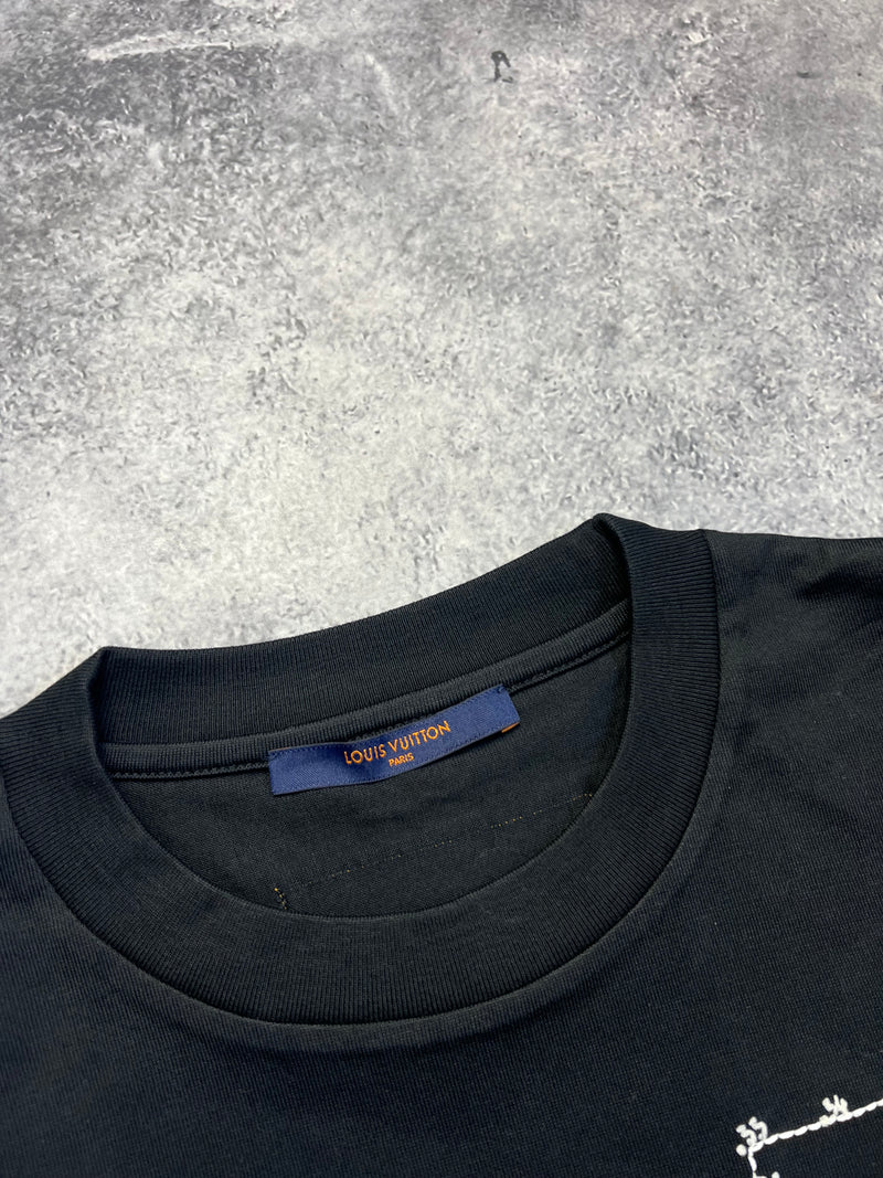 Louis Vuitton black connect the dots tee
