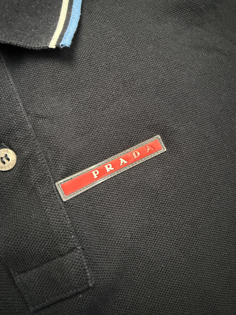Prada navy polo shirt