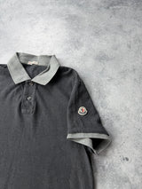 Moncler grey charcoal polo shirt