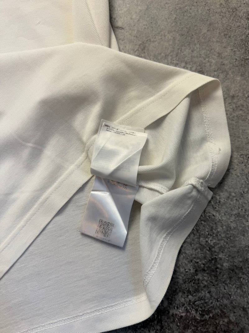 Moncler white polo shirt