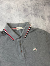 Moncler grey polo shirt
