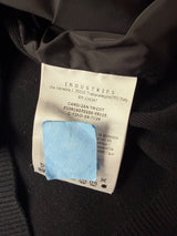 Moncler black tricot hooded cardigan