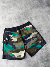 Moncler camo swim shorts