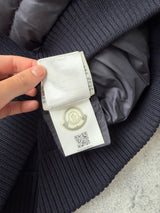 Moncler navy tricot cardigan