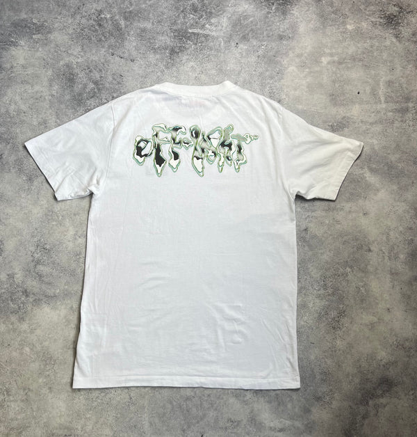 Off-white 90’s liquid white graphic tee