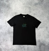 CP company black fade logo tee