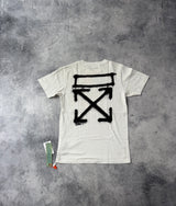 Off-white spray arrow white tee