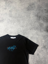 Off-white black stitch logo tee
