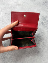 Gucci vintage GG red monogram wallet
