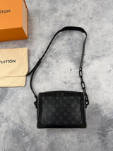 Louis Vuitton black eclipse soft trunk bag