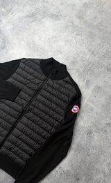 Canada goose black Hybridge knit jacket