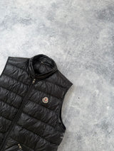 Moncler black GUI gilet