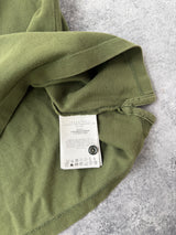 Moncler khaki green polo shirt