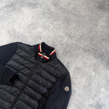 Moncler navy tricot cardigan