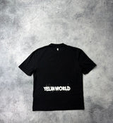 Yelir world black graphic tee