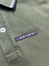 Prada khaki polo shirt