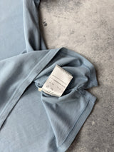 Moncler baby blue polo shirt