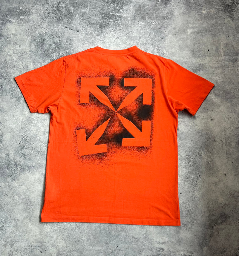 Off-white stencil arrows orange tee