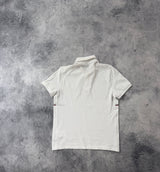 Moncler white polo shirt