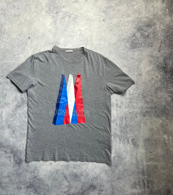Moncler grey print tee