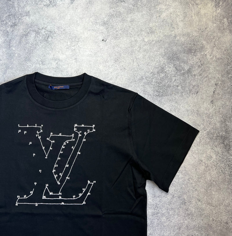 Louis Vuitton black connect the dots tee