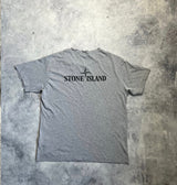 Stone island grey graphic tee