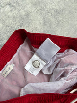 Moncler red swim shorts