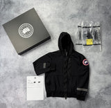 Canada goose black science research hoodie