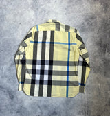 Burberry yellow check L/S shirt
