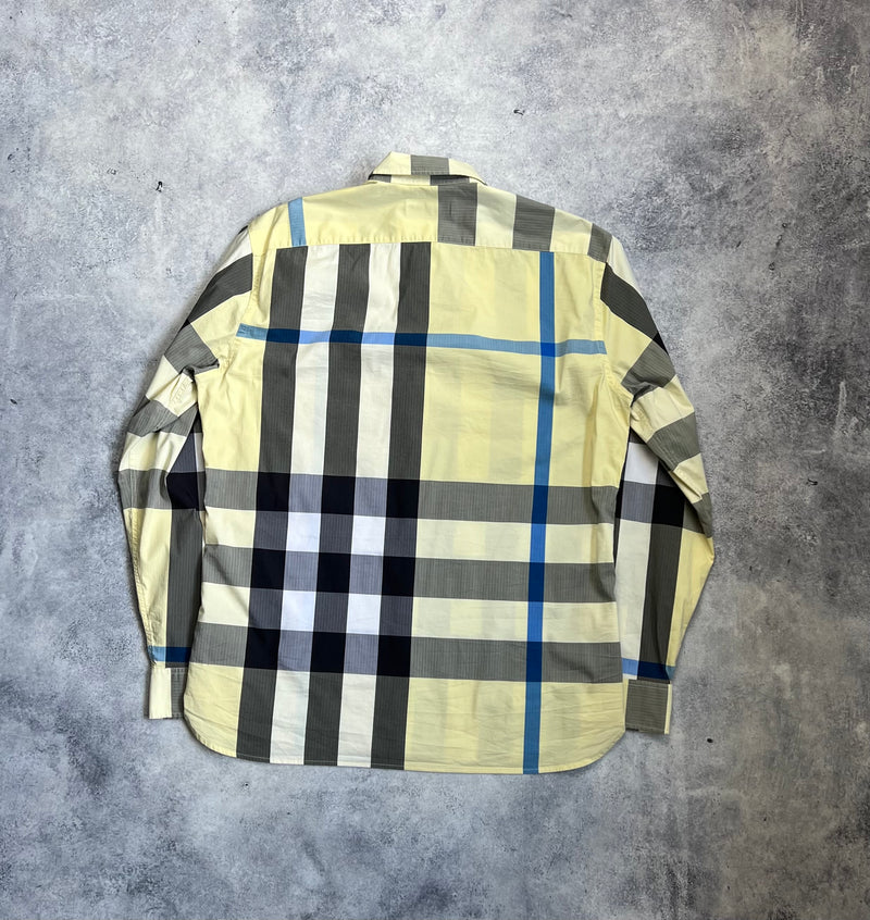 Burberry yellow check L/S shirt