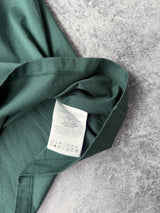 Moncler green double logo tee