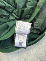 Moncler green tricot cardigan