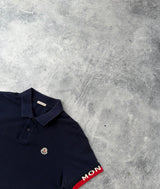 Moncler navy polo shirt