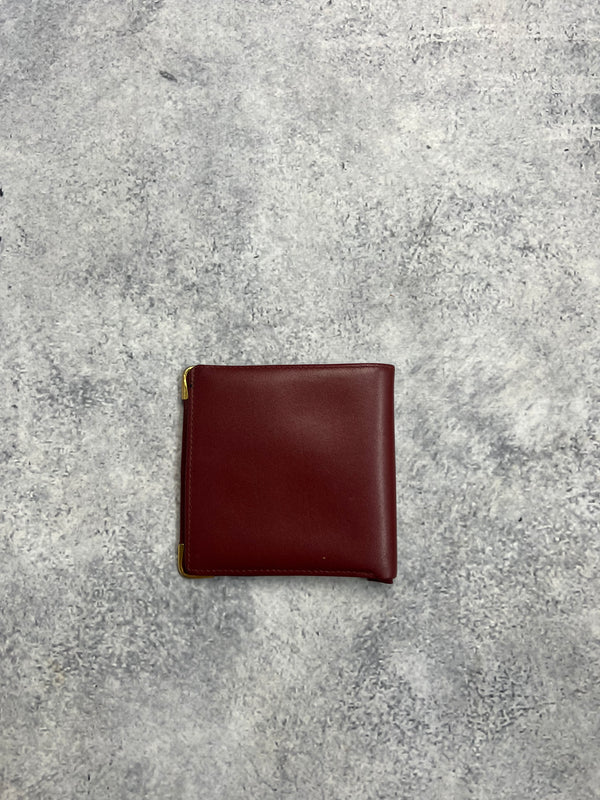 Cartier vintage must de Cartier burgundy wallet
