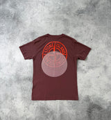 Stone island 2022 burgundy tee
