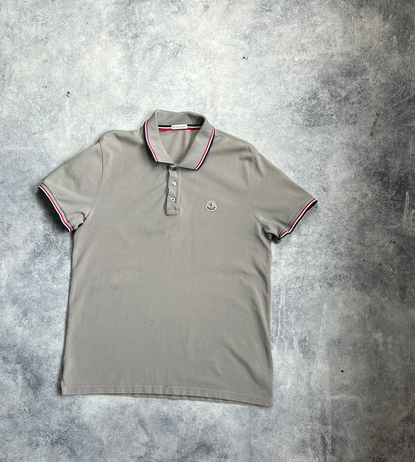 Moncler grey polo shirt
