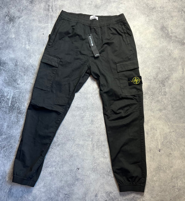 Stone island charcoal grey cargo trousers