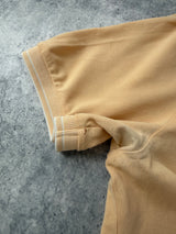 Stone island peach polo shirt